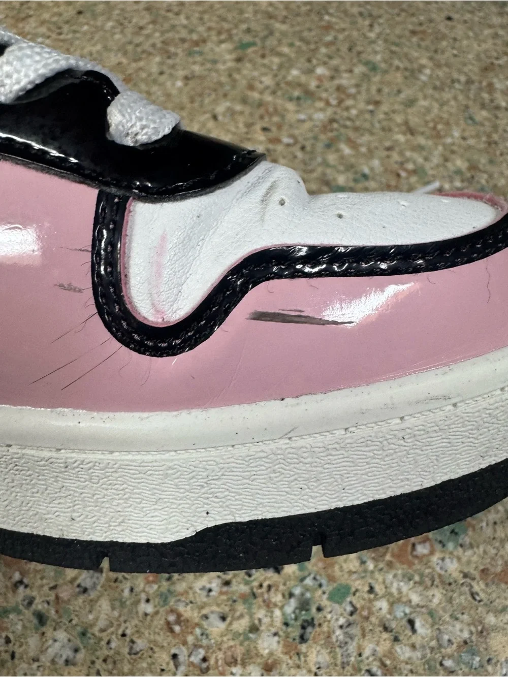 Hello Kitty Pink Womens 9 Lace-Up Sneakers